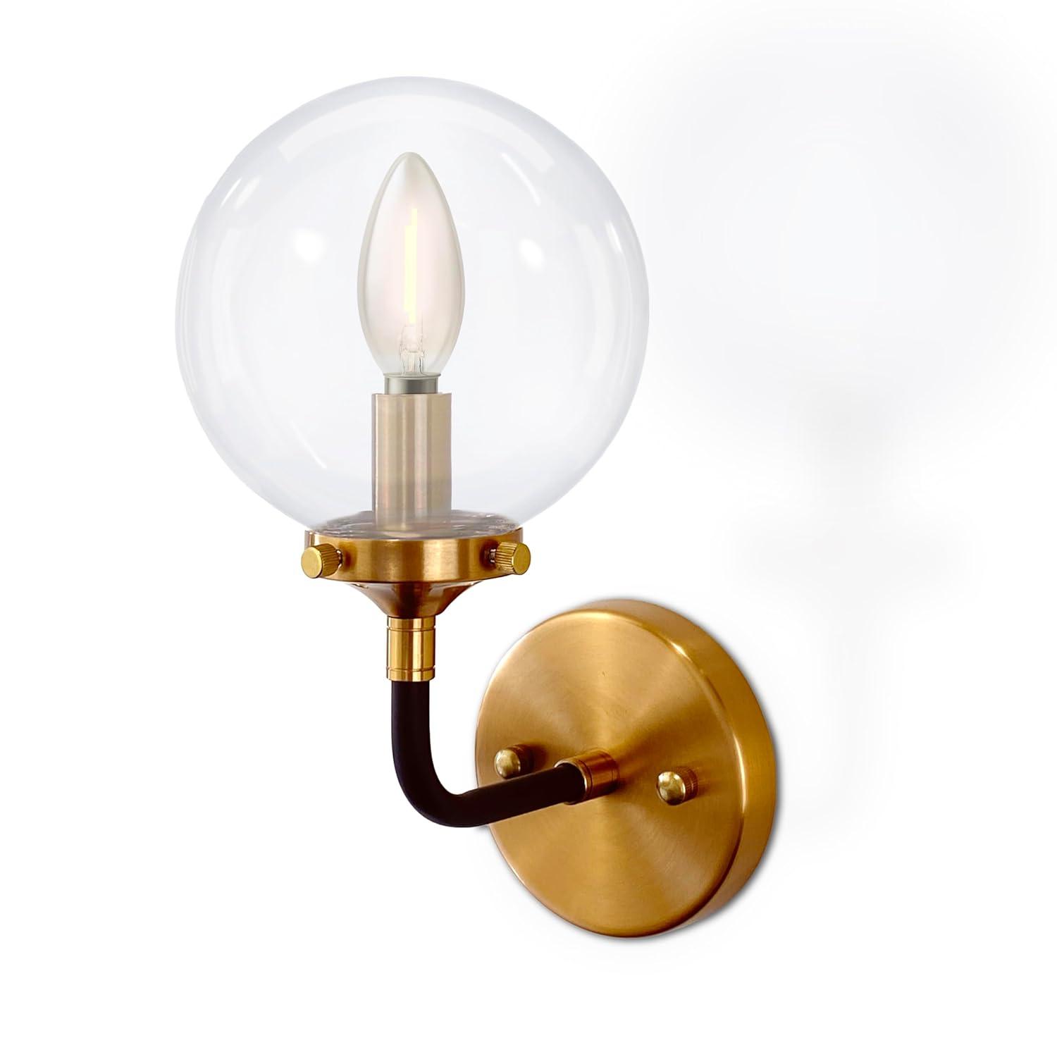 Elk Home Boudreaux 1 - Light Wall Light in  Antique Gold/Matte Black