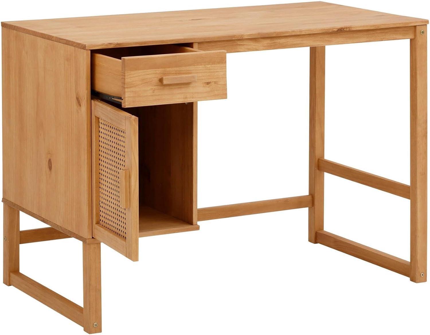 Ren Home Talo Desk with Closed Storage and Drawer