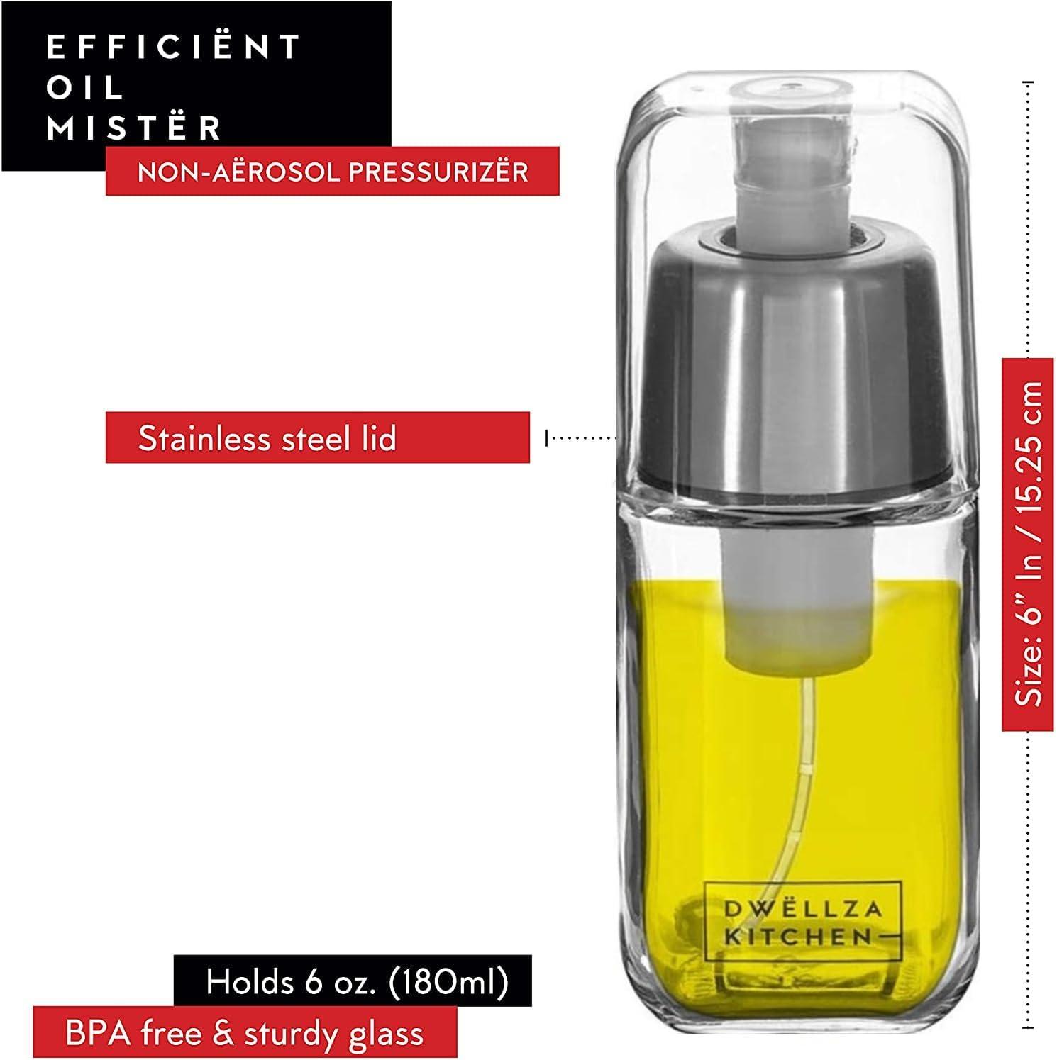 Dwellza Kitchen Cooking Olive Oil Dispenser Bottles For Kitchen With Drain And Measurements