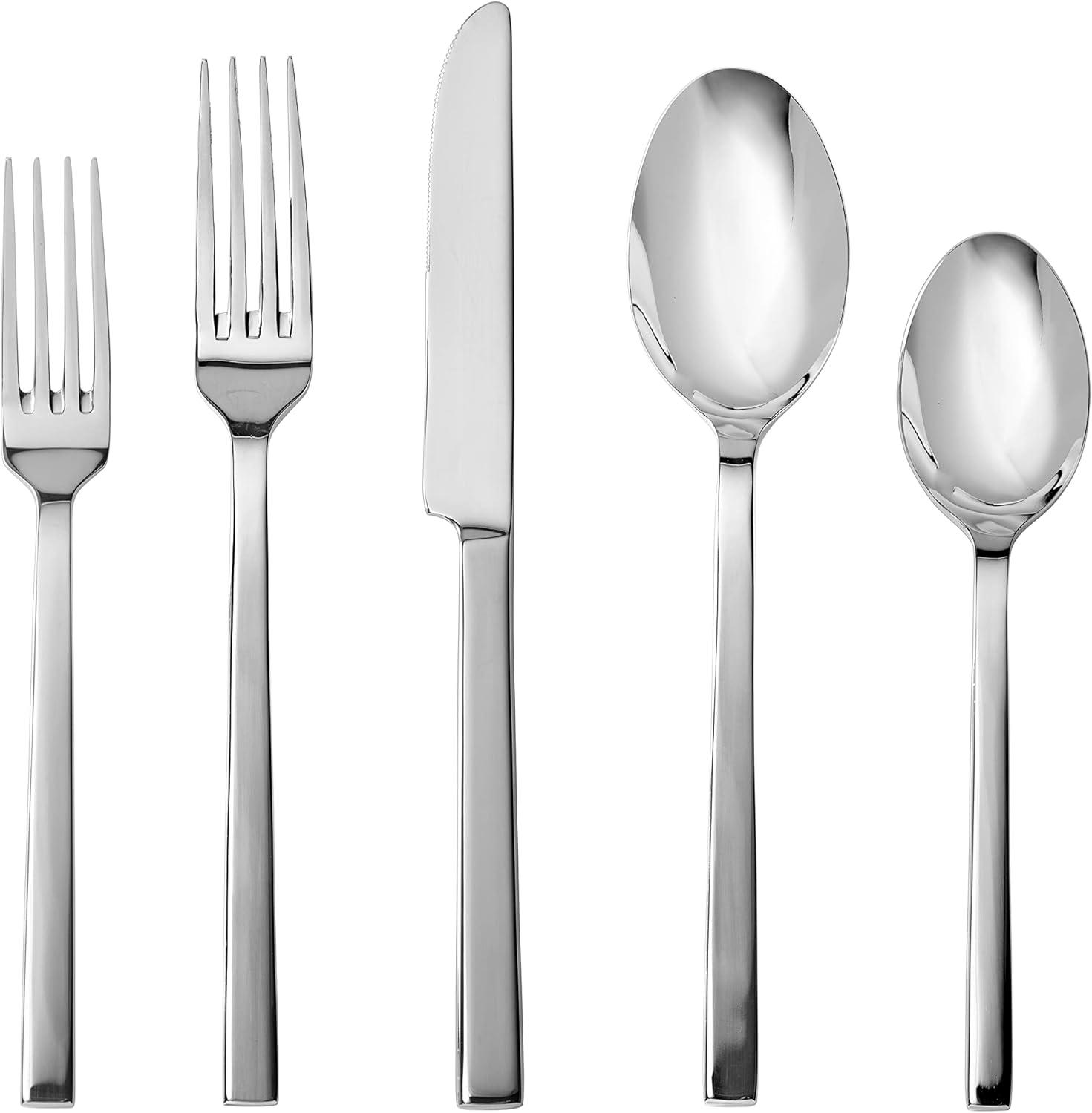 Viggo 20-Piece Mirrored Stainless Steel Flatware Set