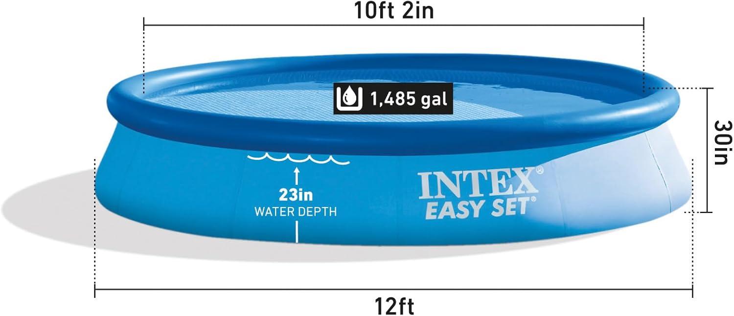 Intex Intex Easy Set Inflatable Kid Swimming Pool with Filter Pump