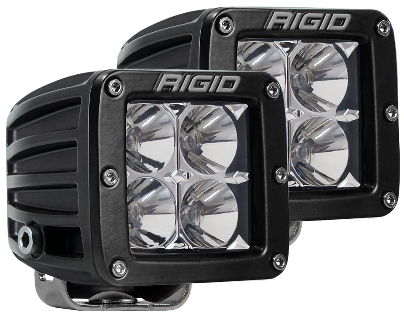 Rigid Industries Dually 30W Flood Lights, Exterior Decorative Lights, Fits Trucks, White, 2 Pieces