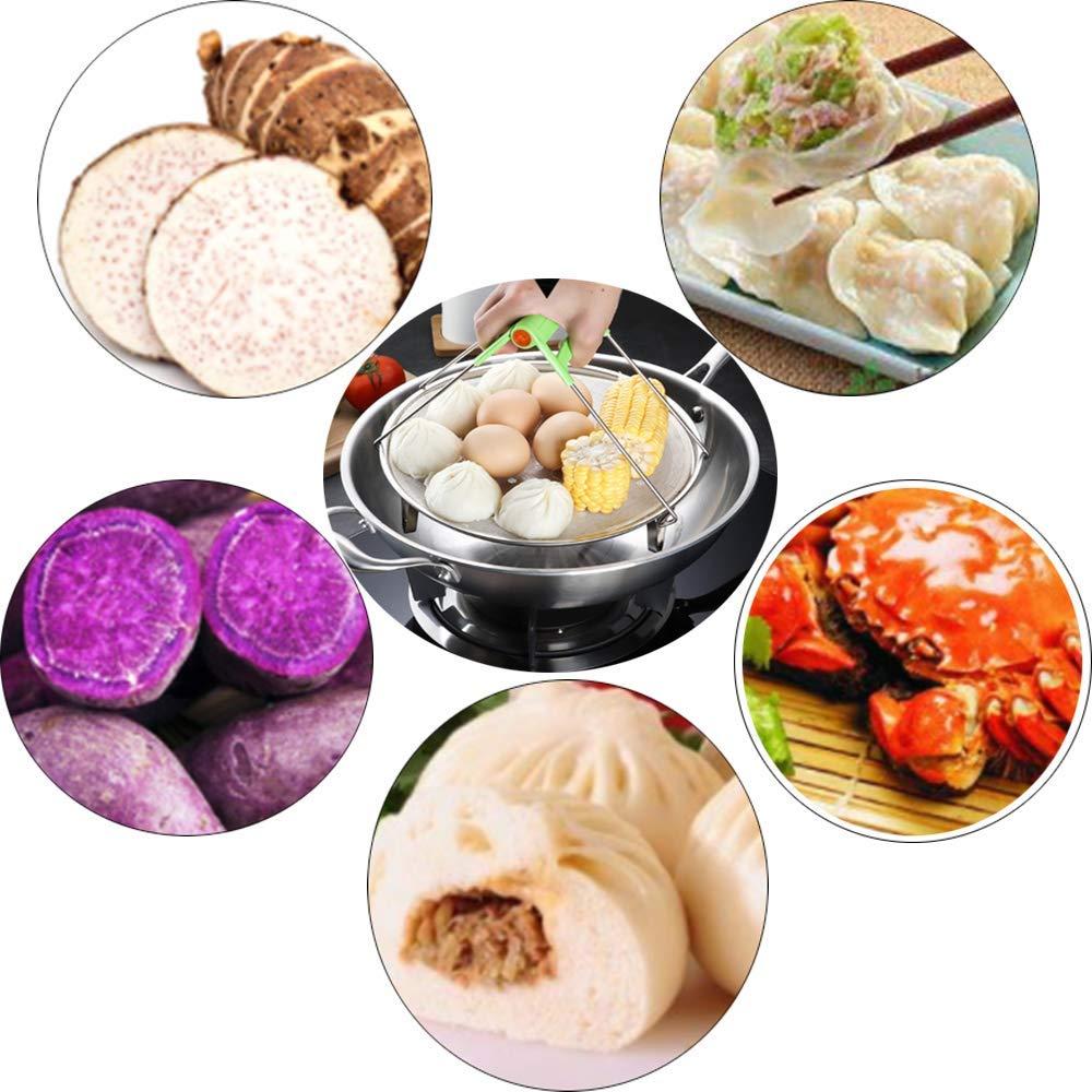 Steaming Rack Household Stainless Steel Cooking Ware Thickened Steaming Rack Stand (10 inch)