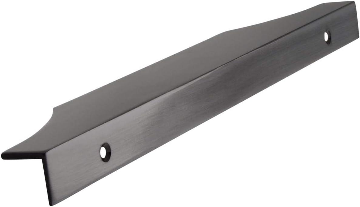 Polished Chrome Modern Cabinet Edge Pull with Mounting Hardware