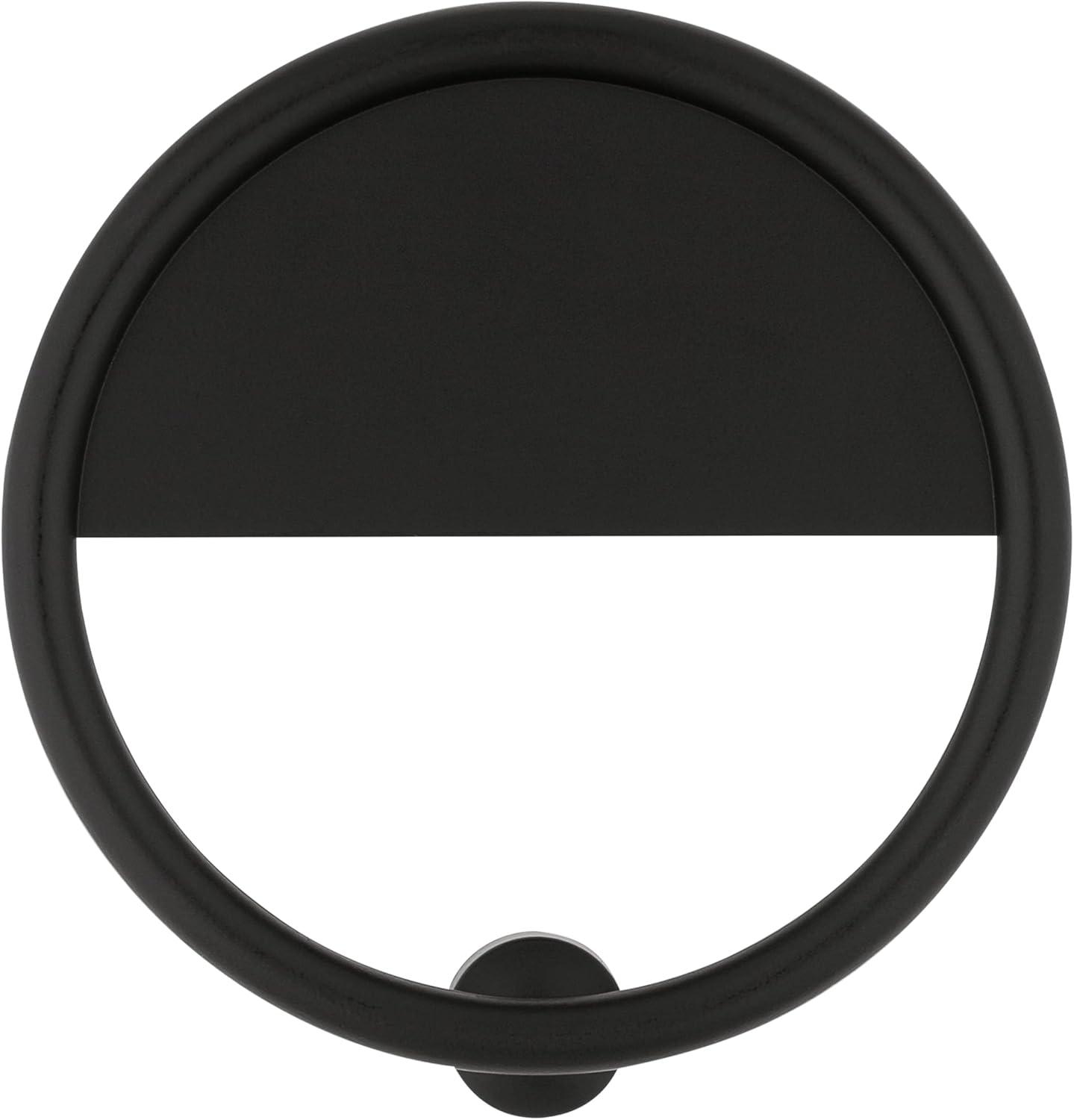 Matte Black Modern Round Door Knocker