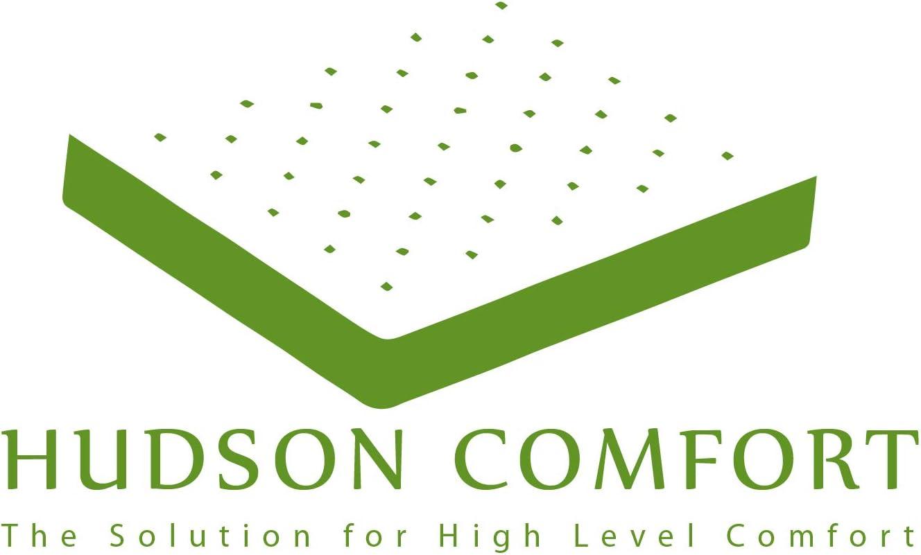 Hudson Comfort 16x16 Pillow Protectors 4 Pack - 100% Waterproof, Prevents Feathers from Popping, European Square Zippered Pillow Covers (4 Pack, 16x16 Inch)