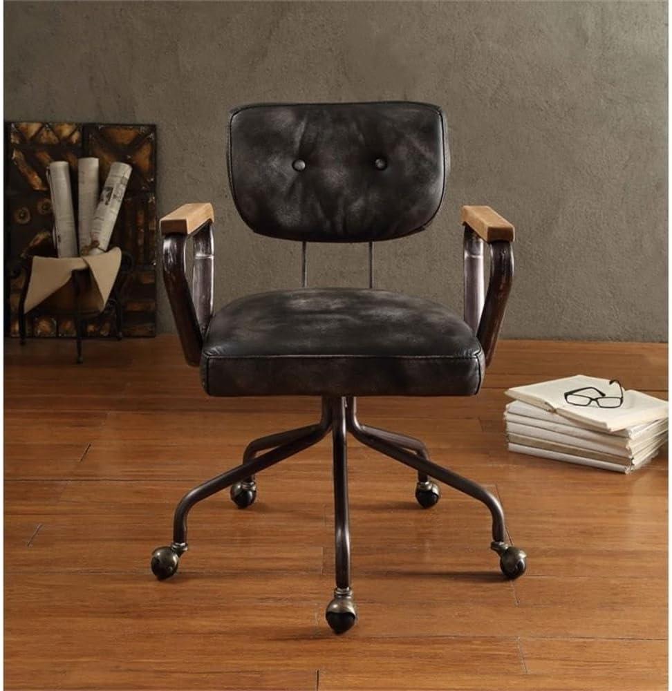 Acme Furniture Hallie Office Chair, Vintage Whiskey Leather