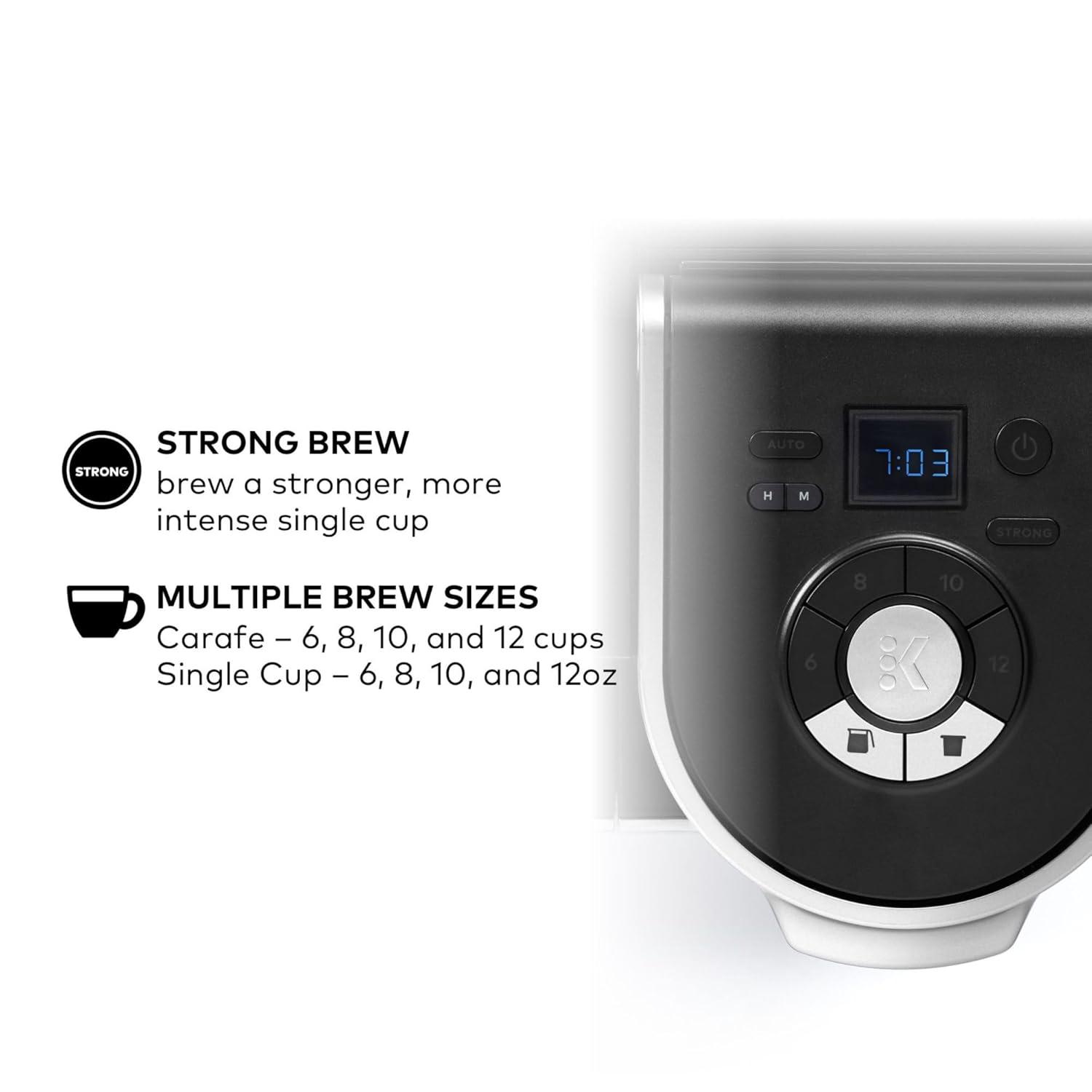 Keurig K-Duo Coffee Maker, with Single-Serve K-Cup Pod, and 12 Cup Carafe Brewer