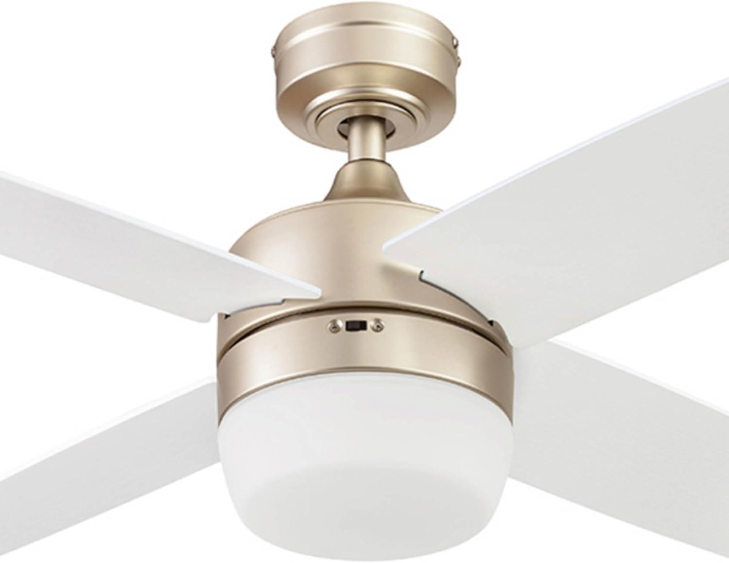 Prominence Home Atlas 44" Champagne Ceiling Fan with Light, Remote Control, 4 Blades & Reverse Airflow
