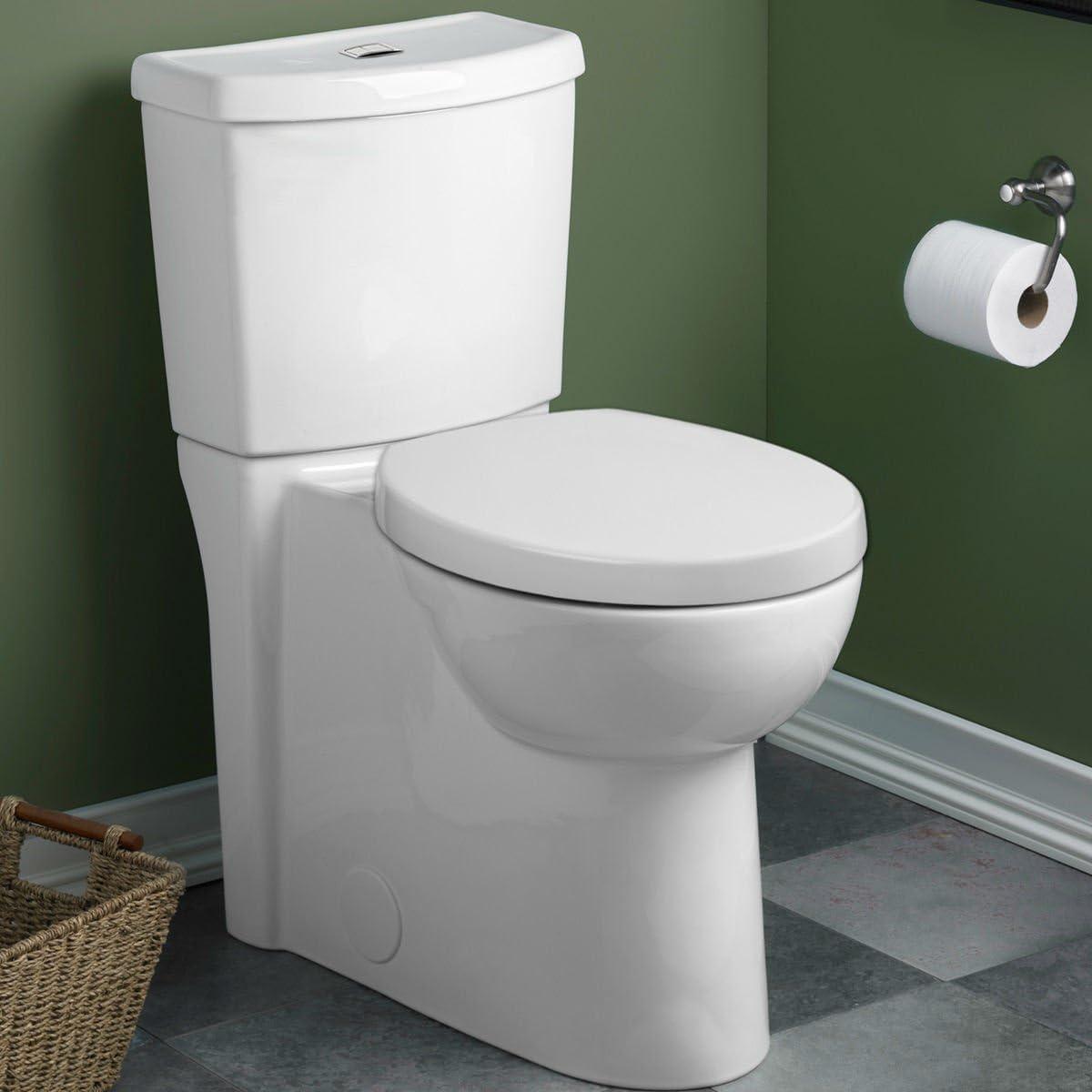 American Standard 2795204.020 American Standard Studio 1.6 Gallons GPF Round Comfort Height Floor Mounted Kit (Seat Included)