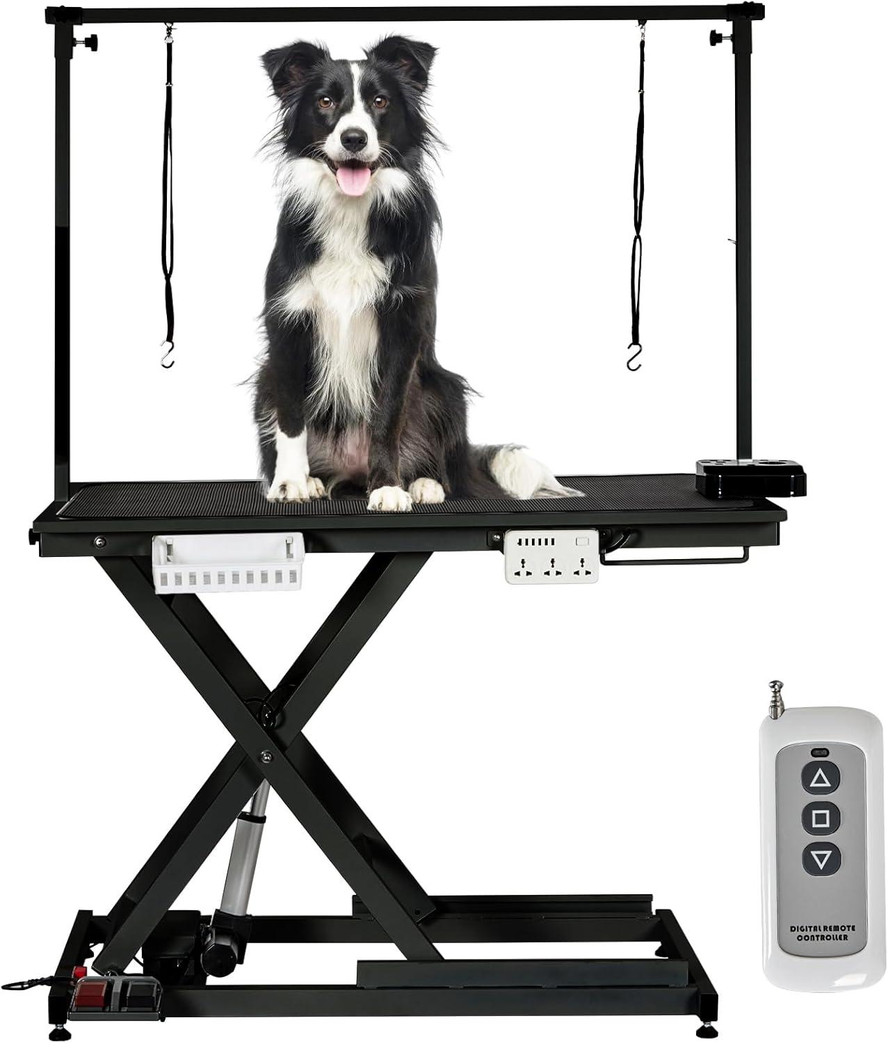 babevy 50'' Electric Dog Grooming Table, Heavy Duty, Height Adjustable Pet Grooming Table | Wayfair