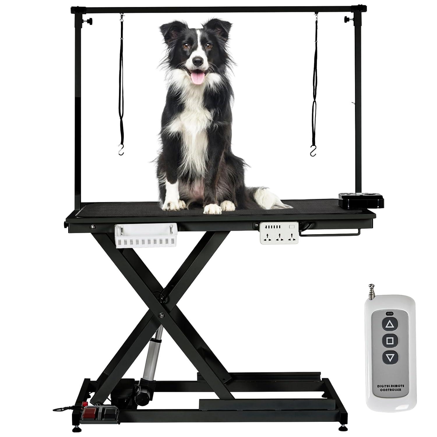babevy 50'' Electric Dog Grooming Table, Heavy Duty, Height Adjustable Pet Grooming Table | Wayfair