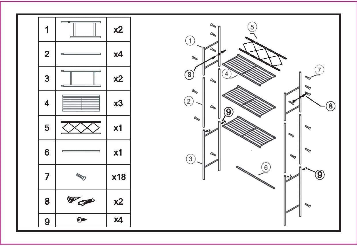 Metal Over The Toilet Space Saver and Organizer White - J&V TEXTILES: Powder-Coated Stainless Steel, 3 Fixed Shelves