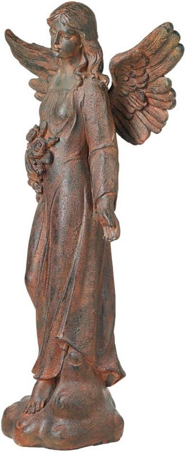 Kensington Hill Large Tall English Tudor Angel Garden Statue Sculpture Holy Decor Outdoor Garden Front Porch Patio Yard Outside Home 41 1/2" High