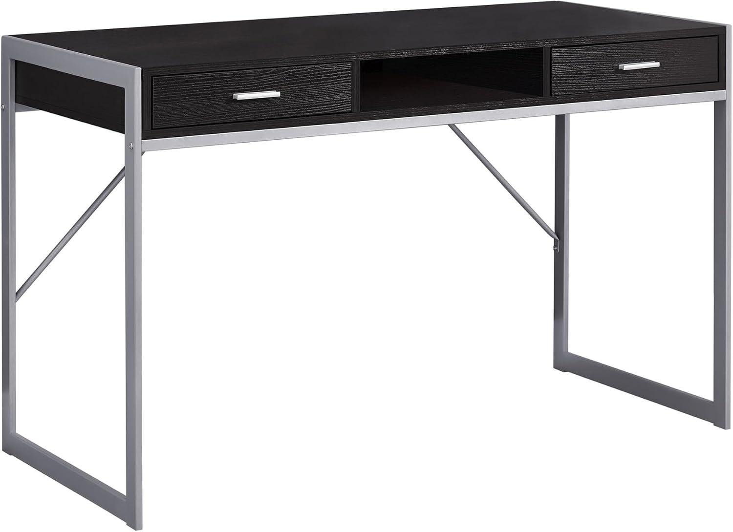 Ergode COMPUTER DESK - 48"L / WHITE / SILVER METAL