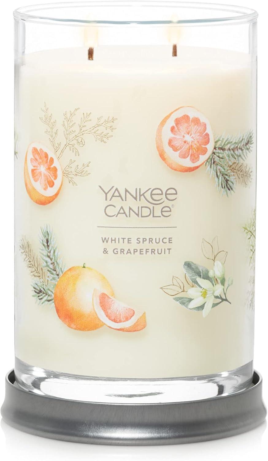 White Spruce and Grapefruit 20 oz Soy Tumbler Candle