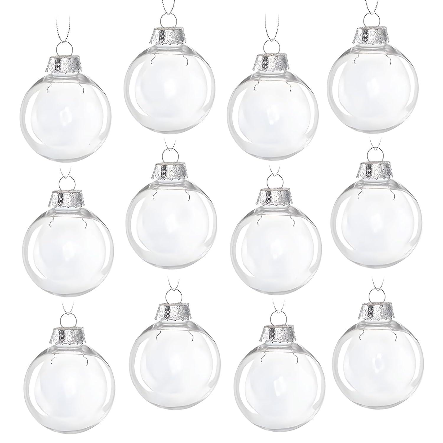 Clearance! Christmas Ornaments 12Pc Christmas Plastic Balls B, 12X Plastic Balls Christmas Decorations Off Promotions!
