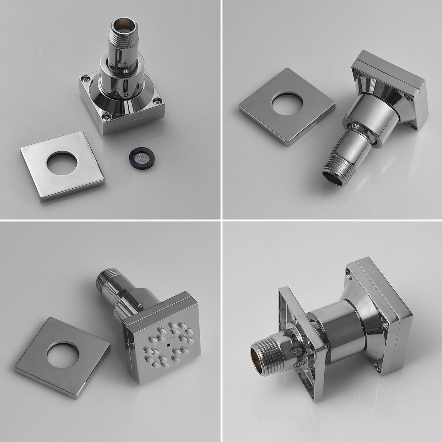 Square Adjustable Shower Body Spray