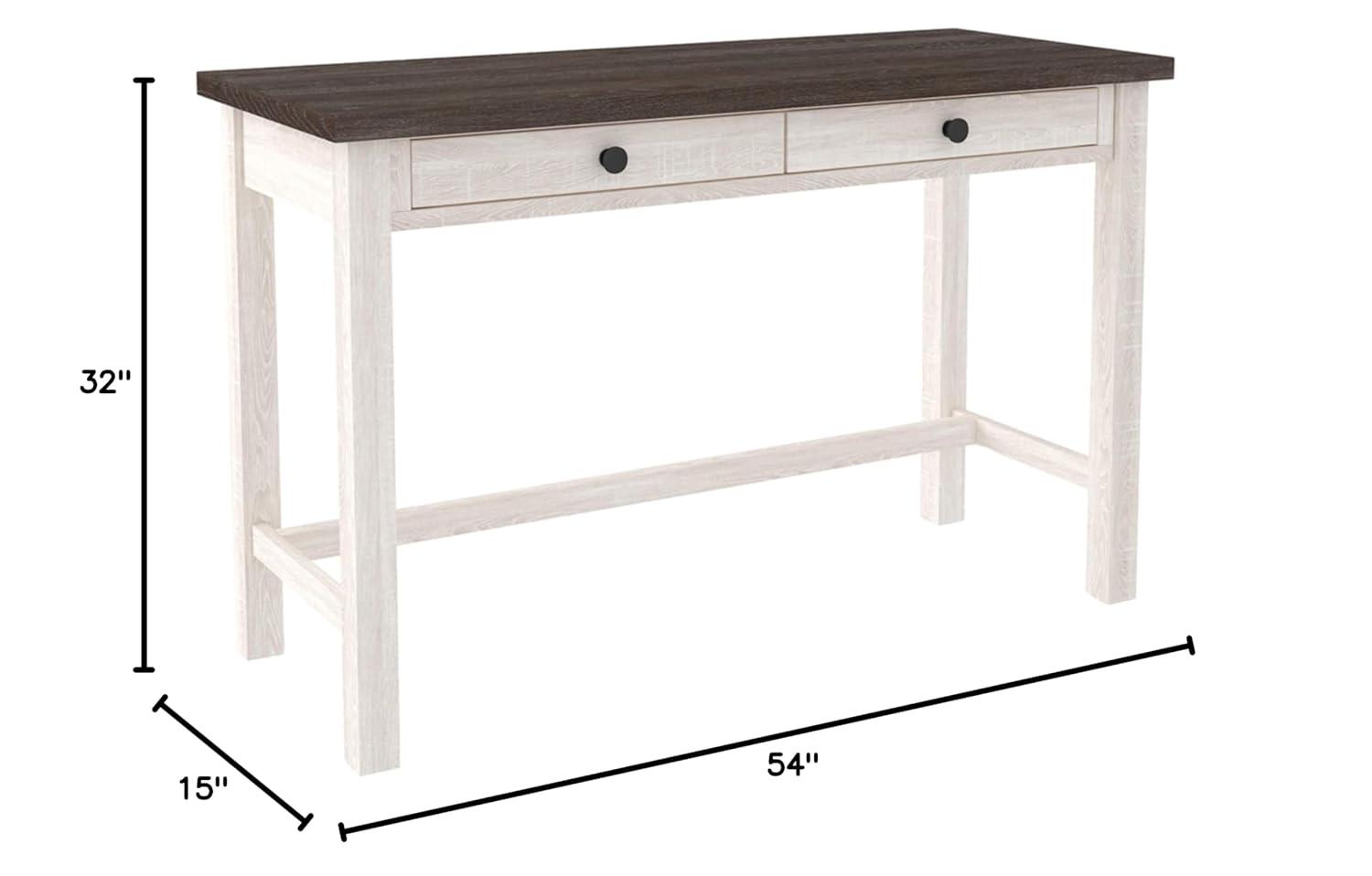 Large Arlenbry Home Office Desk Gray - Signature Design by Ashley: Contemporary Urban Style, Laminated Surface, Wood Composite