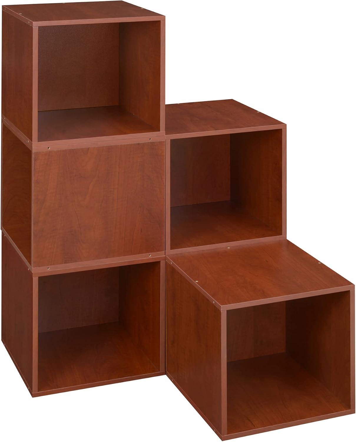 Niche Cubo Storage Organizer Open Bookshelf Set- 6 Cubes- Cherry