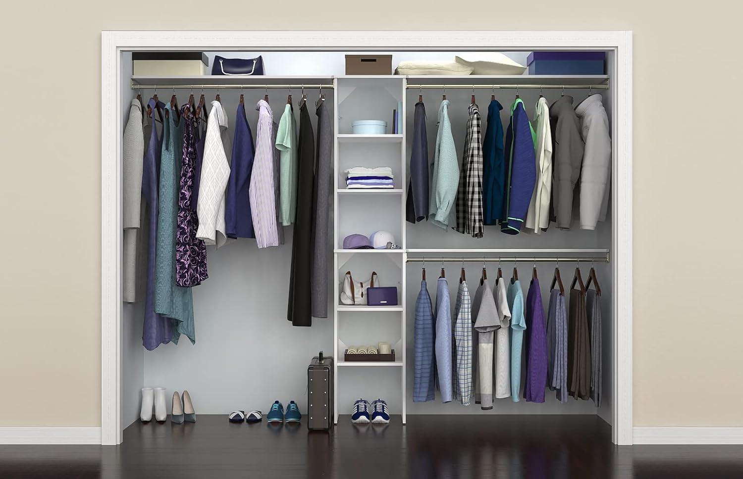Closetmaid Ss16-Cos Suitesymphony 6 To 9 Foot Wide Closet Organization Shelving System Kit