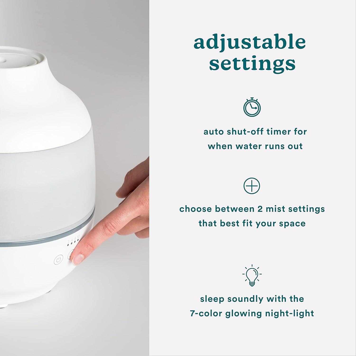 HoMedics TotalComfort 360 Cool Mist Ultrasonic Humidifier UHE-CM18, White