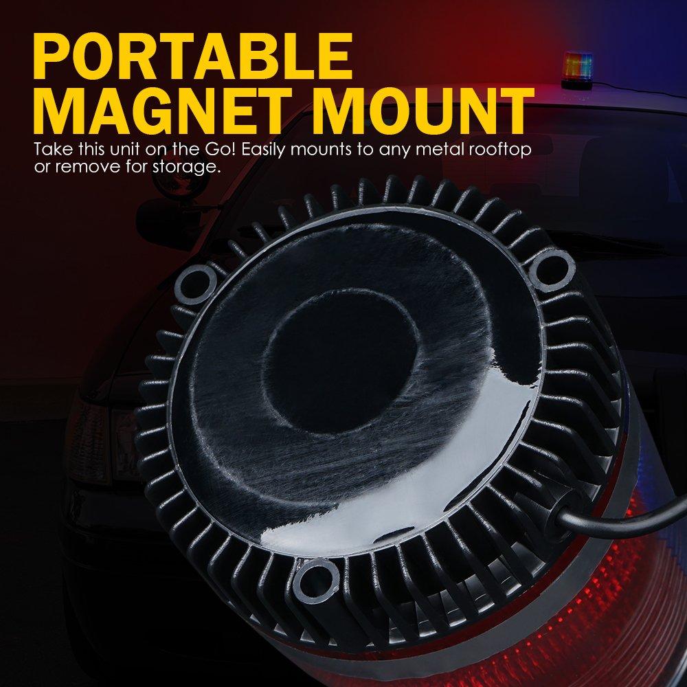 XPRITE 12 LED 6W LED Clearance & Marker Lights 12V fits All Vehicles Magnetic Mount