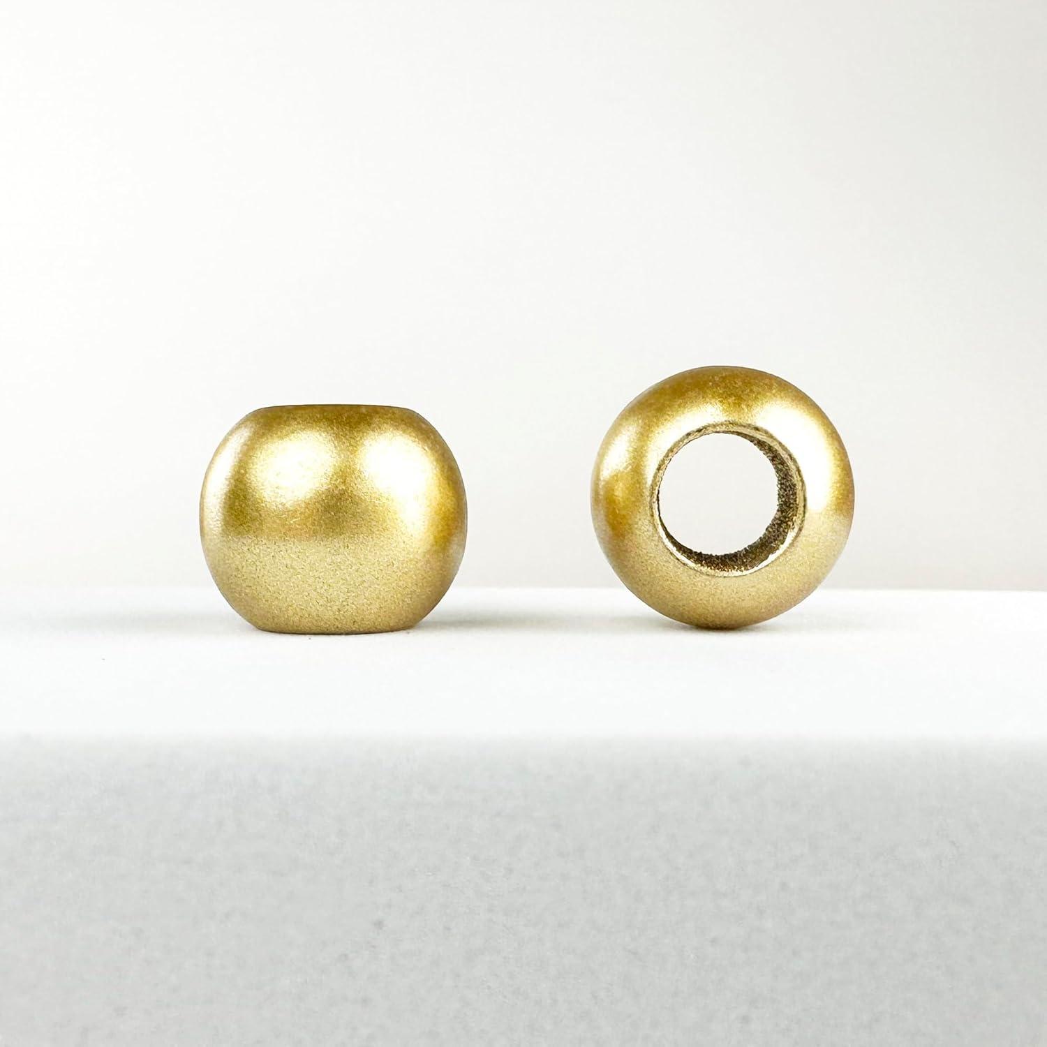 400 Multicolor Matte Metallic Acrylic Large Hole Beads 12mm with 5.7mm Hole
