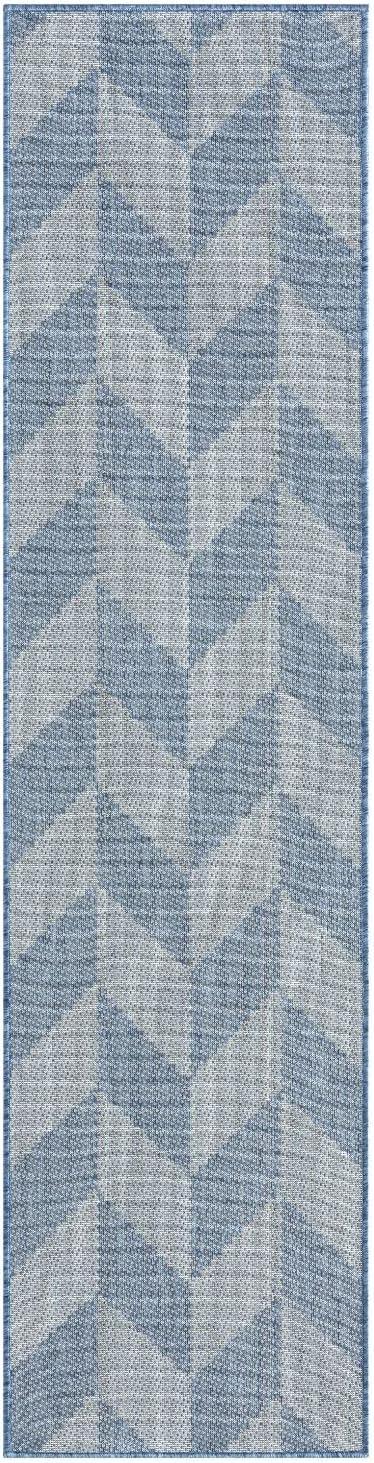 Nicole Miller Nicole Miller New York Patio Country Calla Herringbone Indoor/Outdoor Runner Area Rug