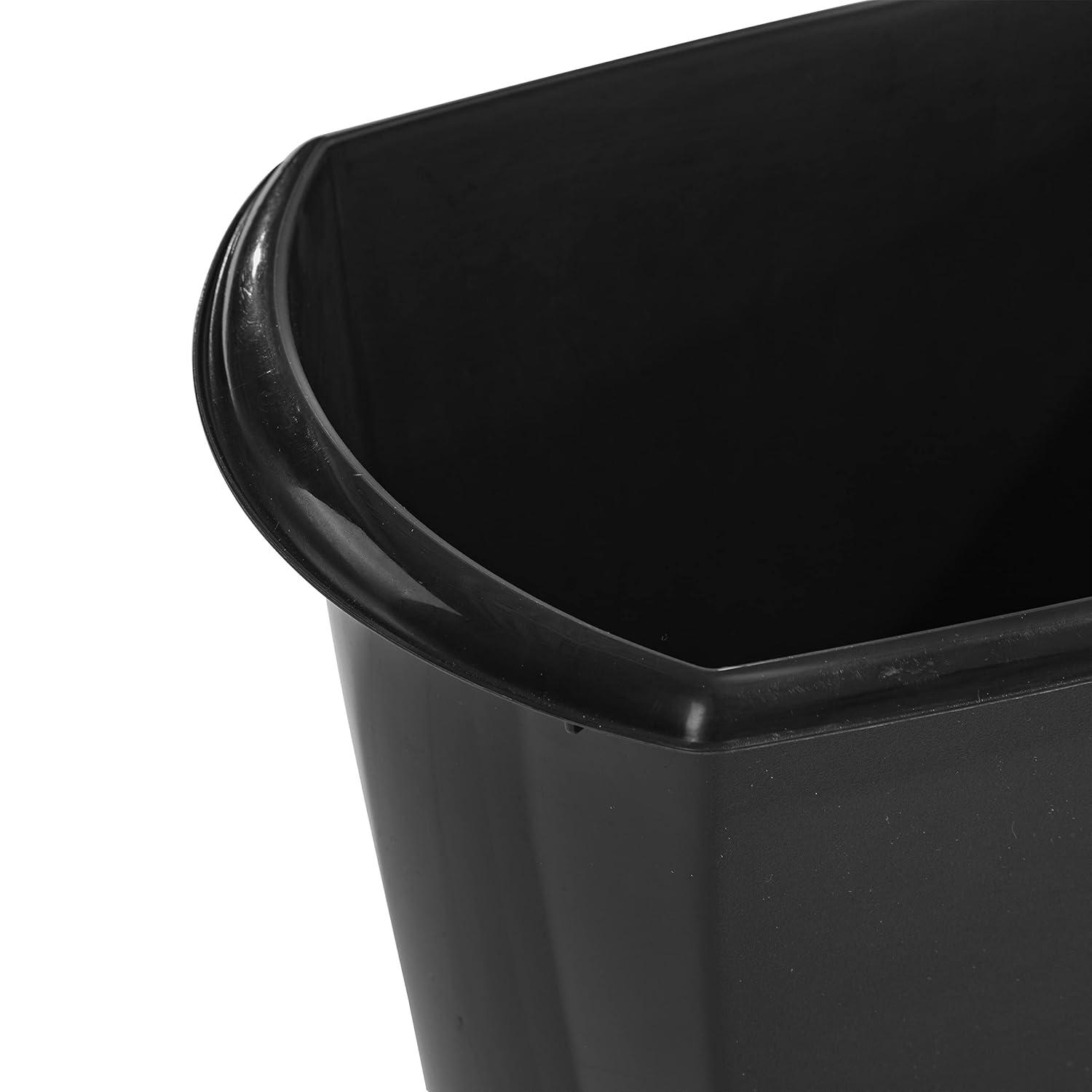 Sterilite Rectangular Wastebasket Open Top Trash Bin, 6 Pack