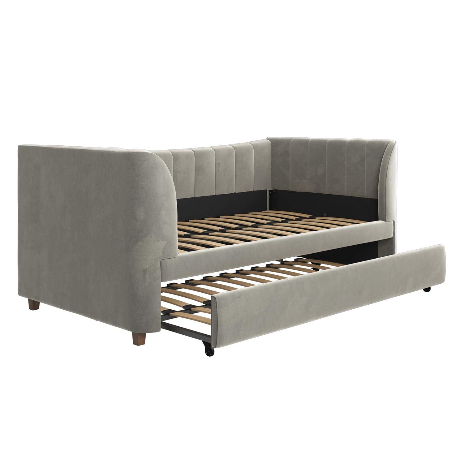 Valentina Twin Upholstered Daybed with Trundle