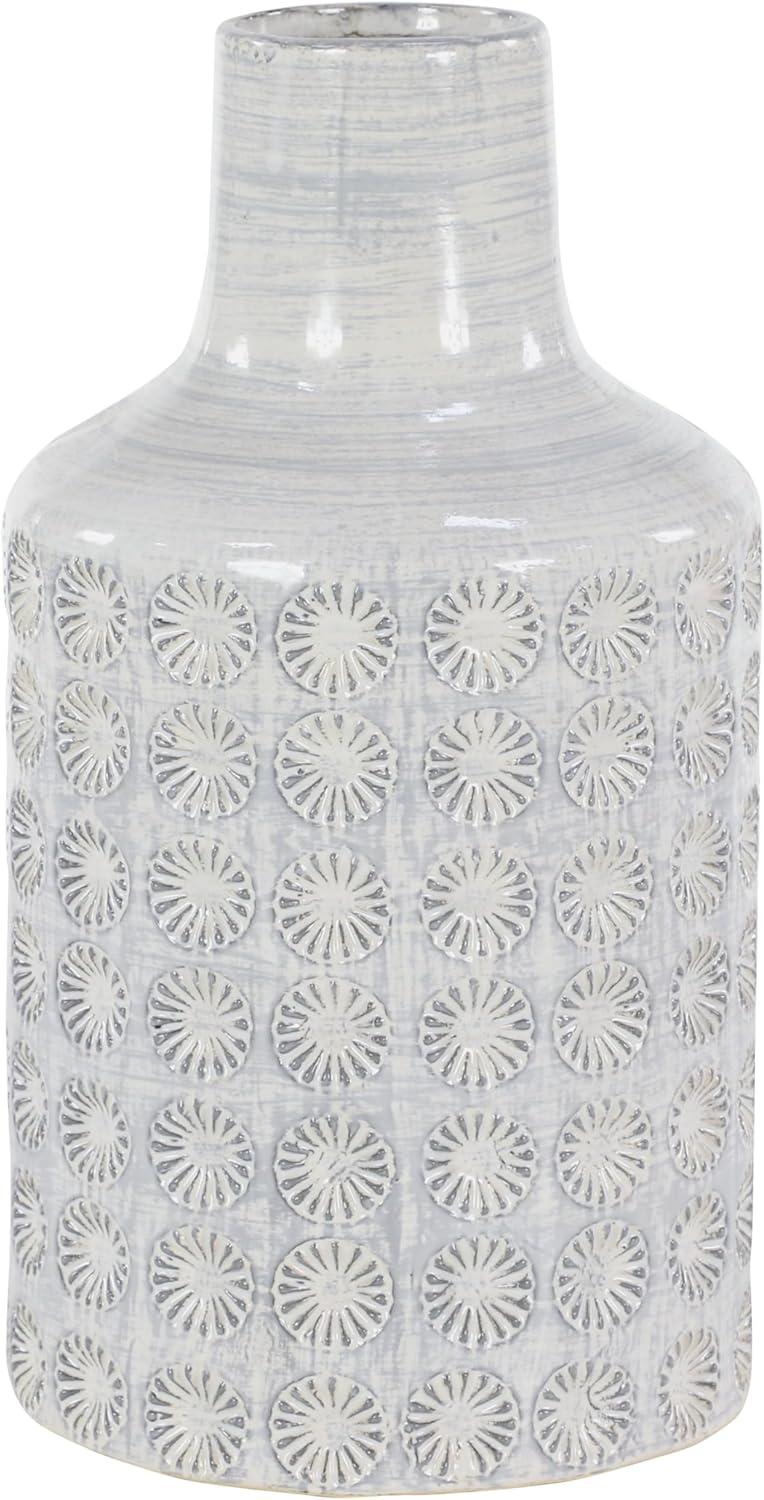 CosmoLiving by Cosmopolitan Porcelain Ceramic Floral Decorative Vase