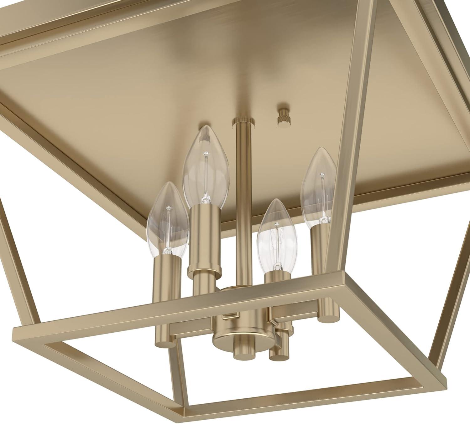 Hunter Fan Laurel Ridge 4 - Light 14'' Lantern Square / Rectangle Flush Mount