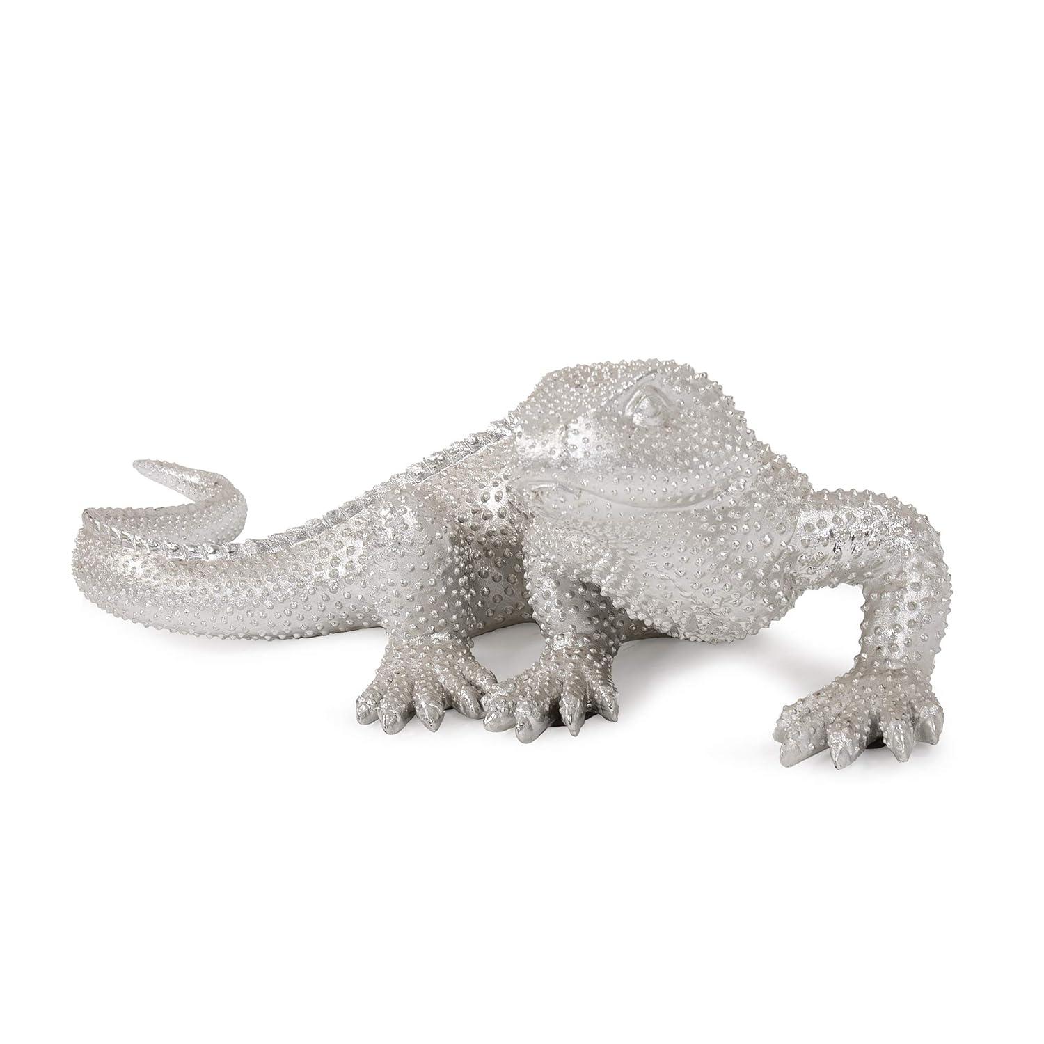 Elizabeth Austin Bright Nickel Plated Lizard