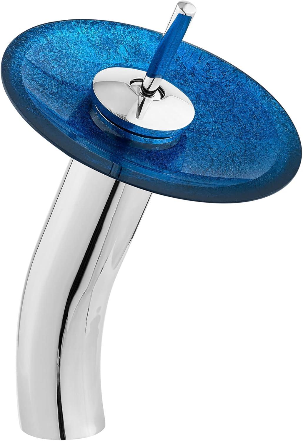 Cascade 16.5 Glass Vessel Sink with Faucet