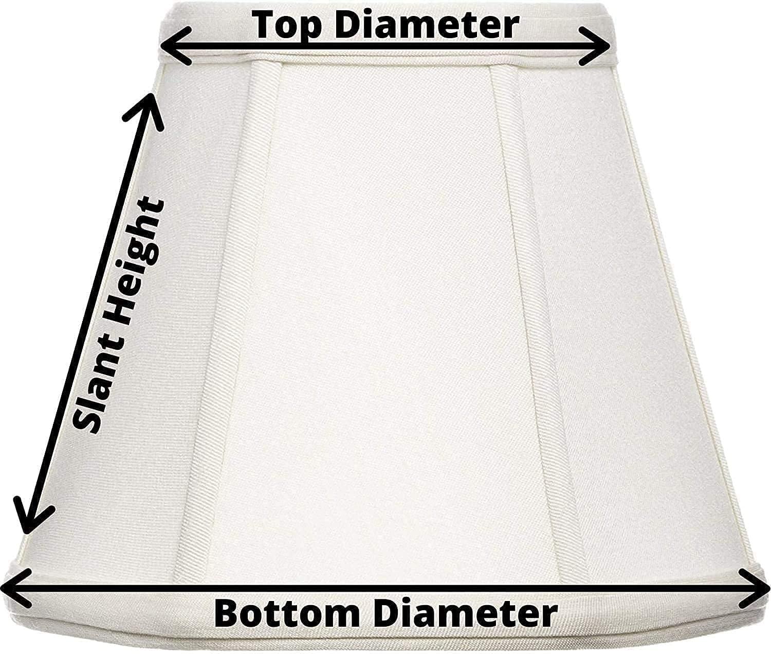 Beige Burlap 8 Inch Empire Lampshade with Uno Fitter