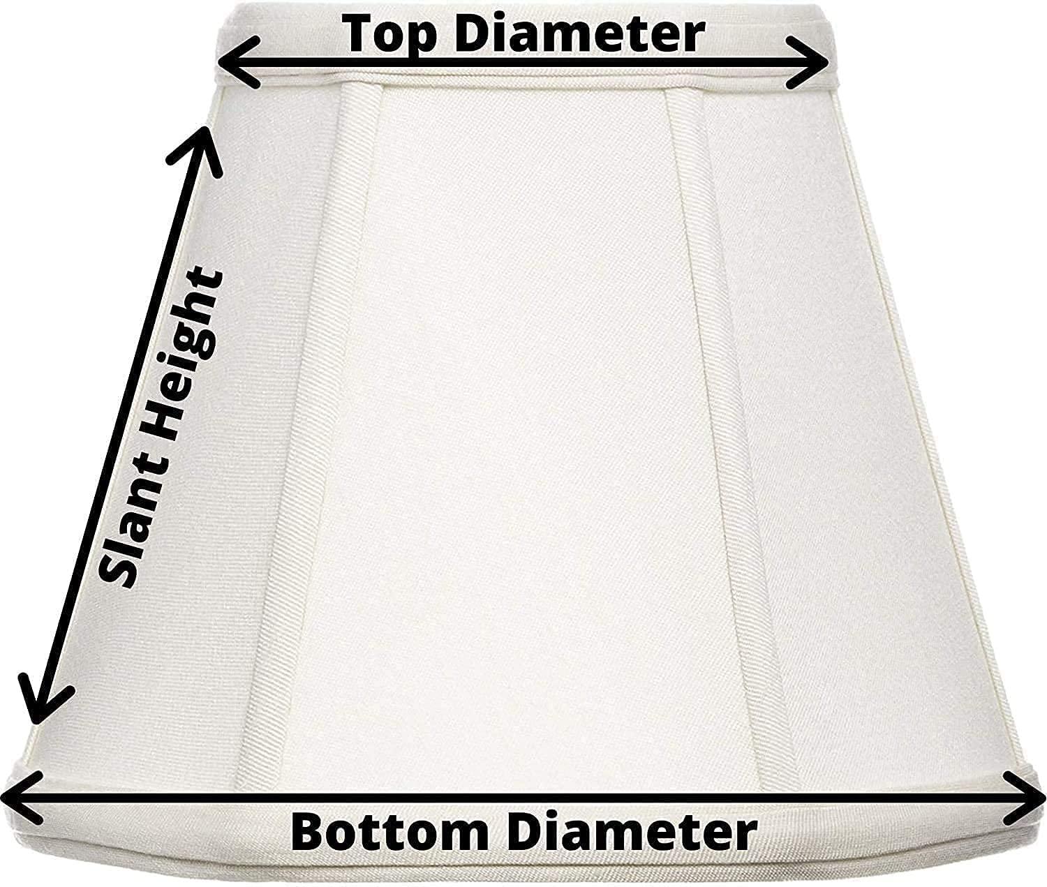 Beige Burlap 8 Inch Empire Lampshade with Uno Fitter