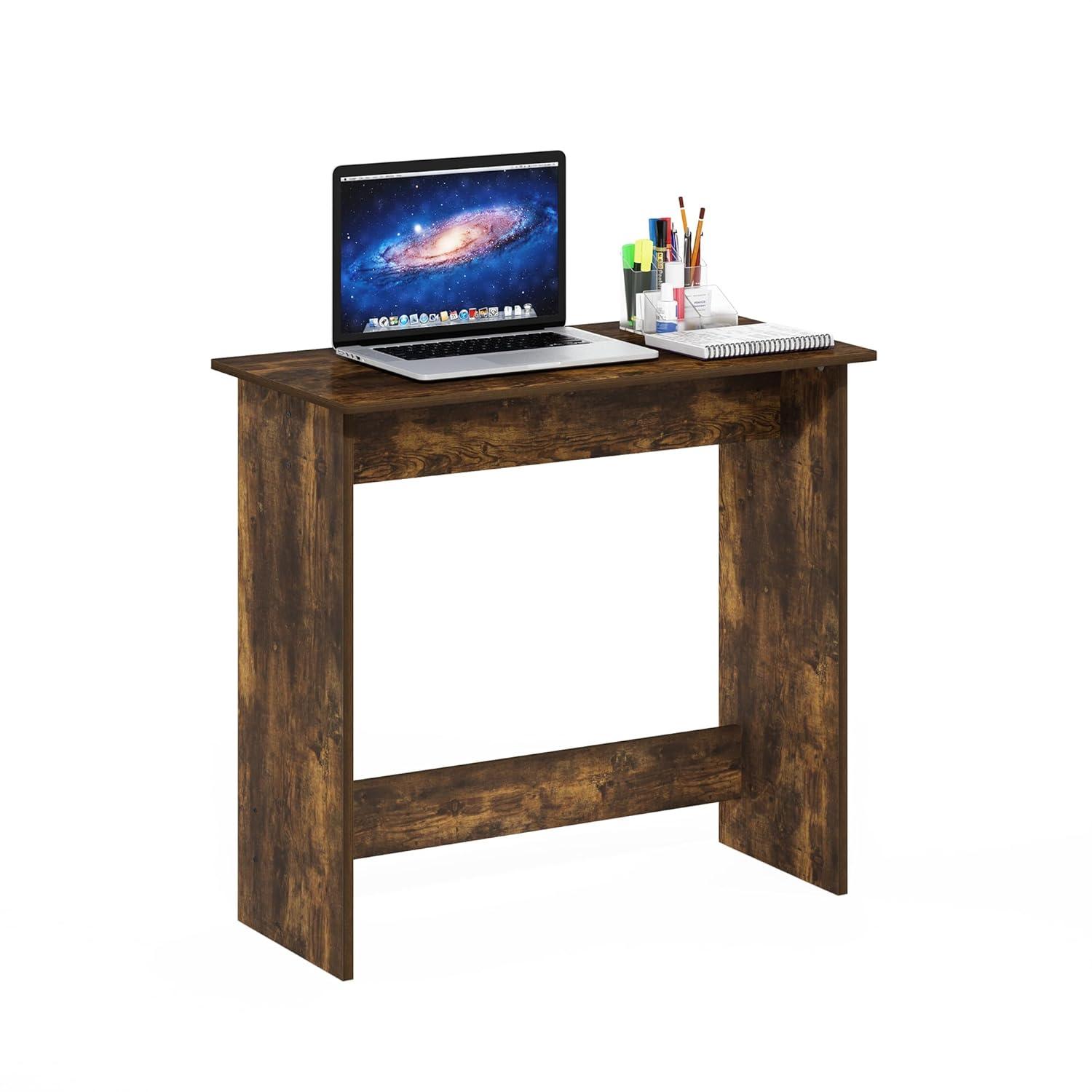 Amber Pine Wood Minimalist Study Table