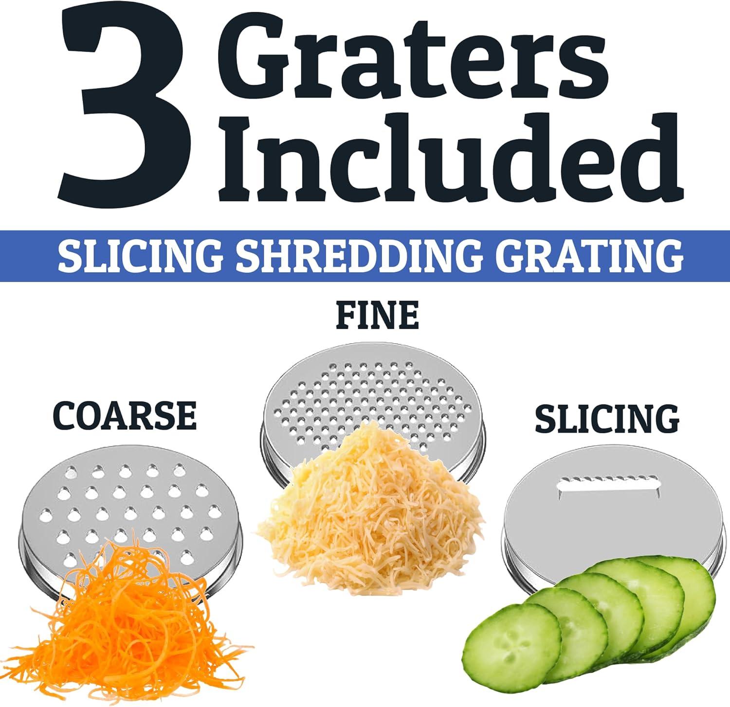 Mixing Bowls with Lids Set - Nesting Bowls with Airtight Lids + Graters - Stainless Steel Non-Slip Mixing Bowl for Baking, (Red, 5-Piece Set)