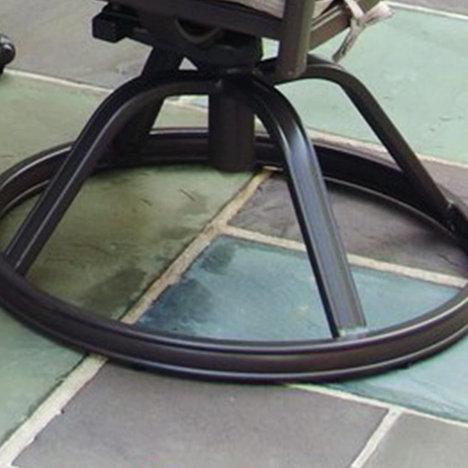 Homestyles Capri Aluminum Outdoor Swivel Rocking Chair in Taupe