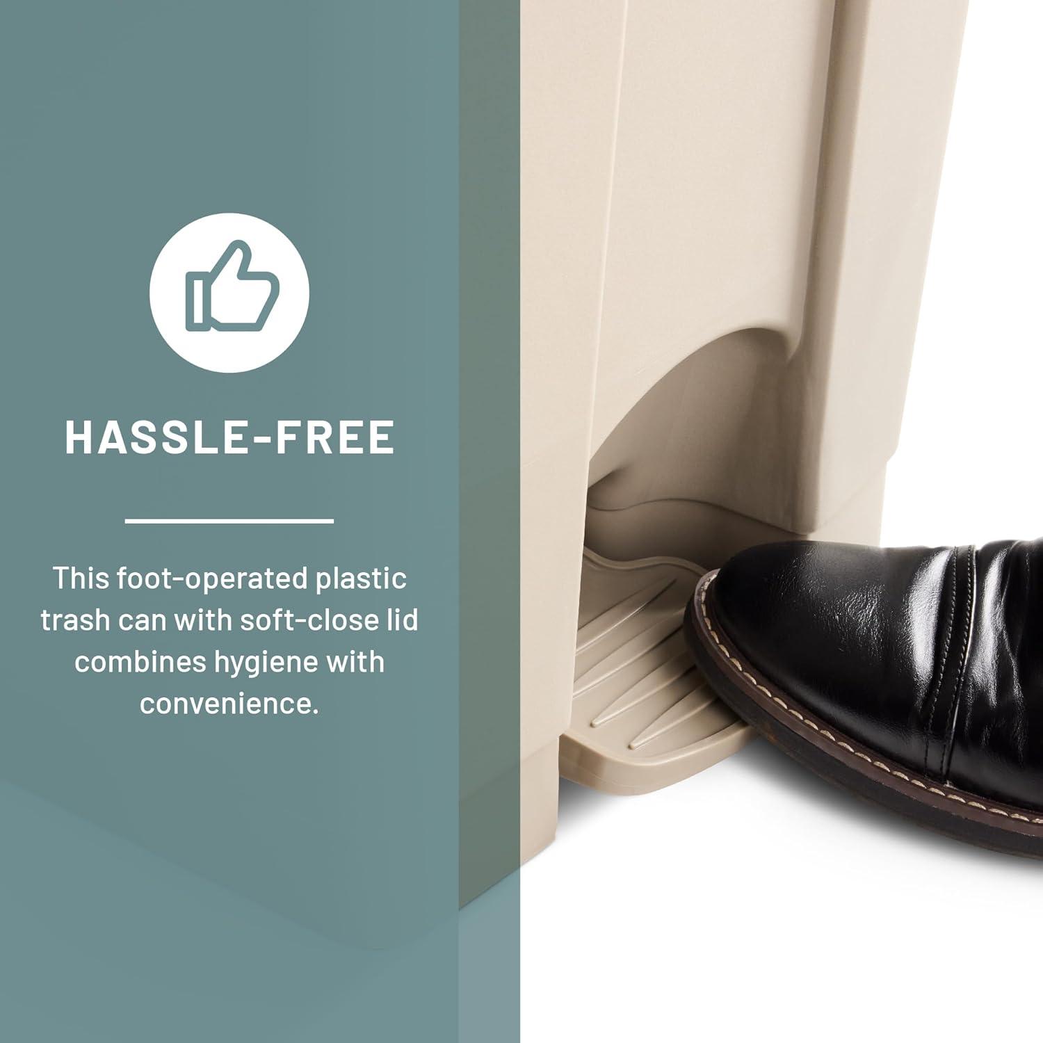 Safco Step-On Waste Receptacle 9925TN