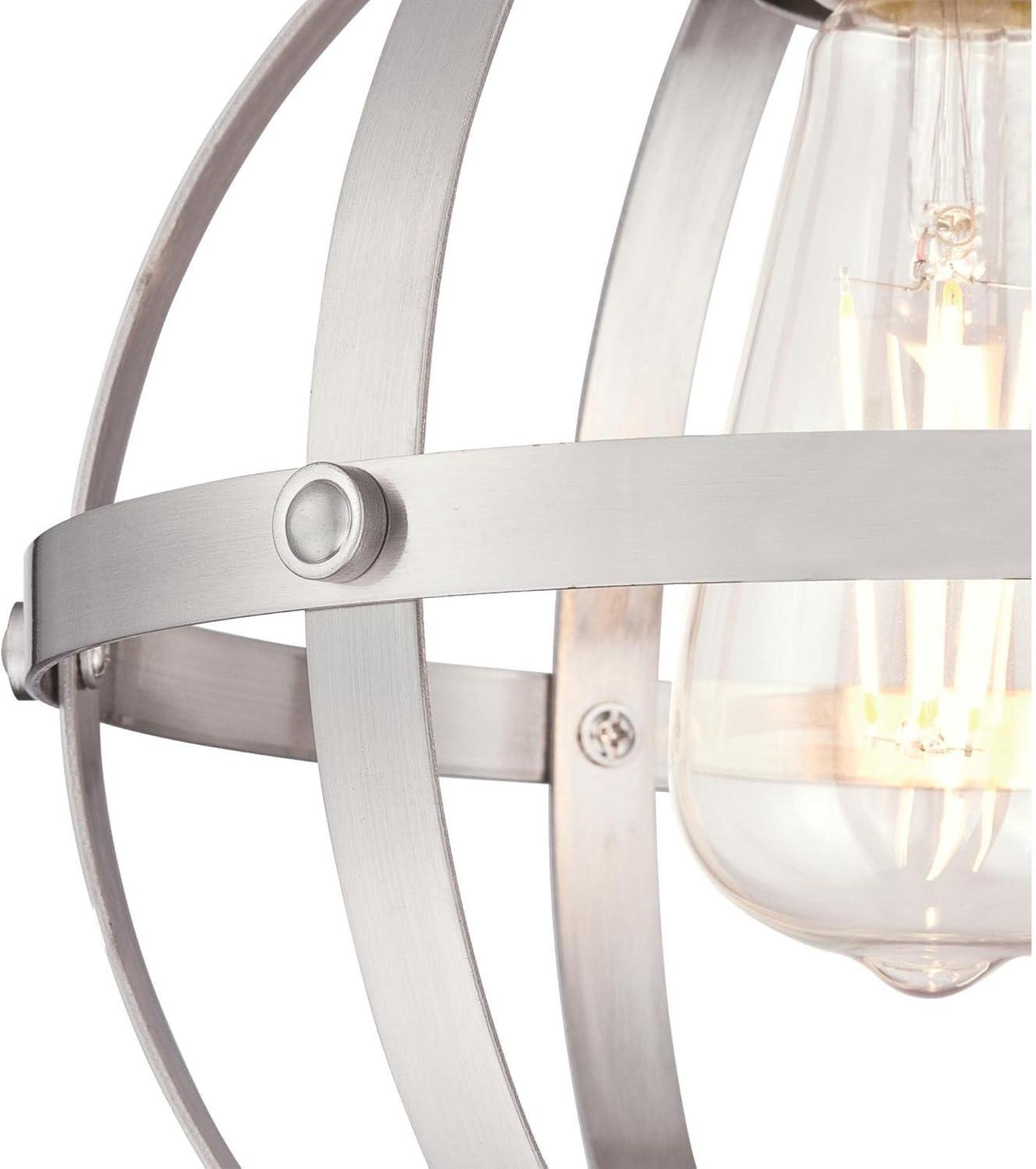 Westinghouse Lighting 6362000 10.24 x 9.84 x 9.84 in. 1 Light Mini Pendant, Brushed Nickel