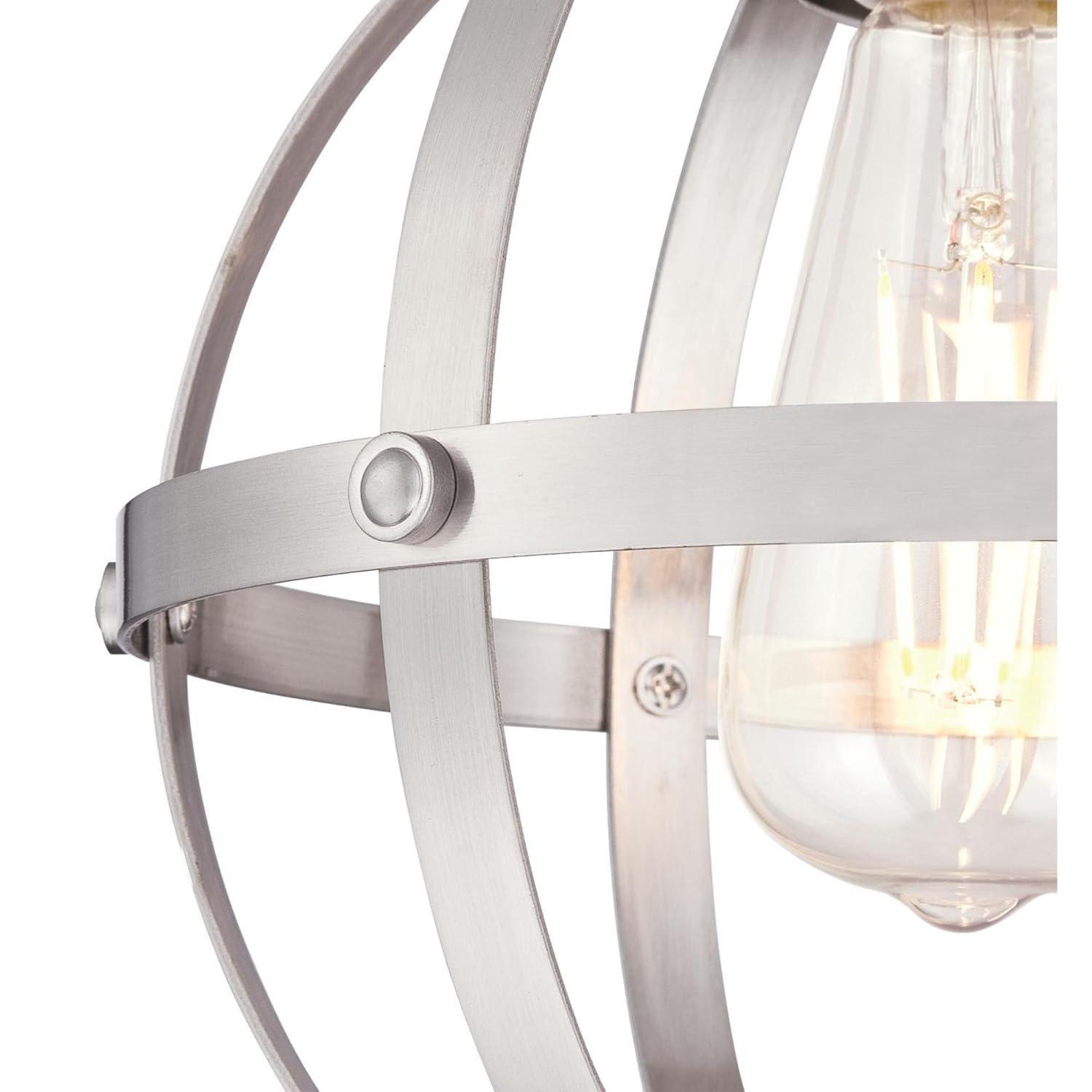 Westinghouse Lighting 6362000 10.24 x 9.84 x 9.84 in. 1 Light Mini Pendant, Brushed Nickel