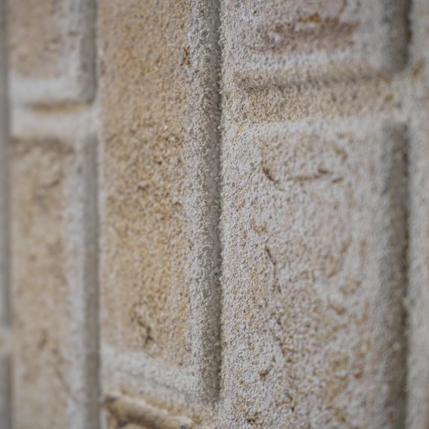 UPP Ultimate Premium Products 3D Brick Effect Wall Panels - Lightweight Styrofoam - Set of 9 Large Panels (20"x40") Covers 48 sq ft - Apply with Wall Adhesive - DIY Home Wall Cladding