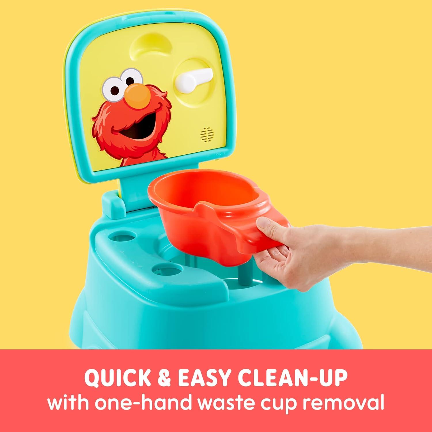 Sesame Street 3-in-1 Potty Chair, Step Stool and Toilet Training Seat - Elmo Hooray!