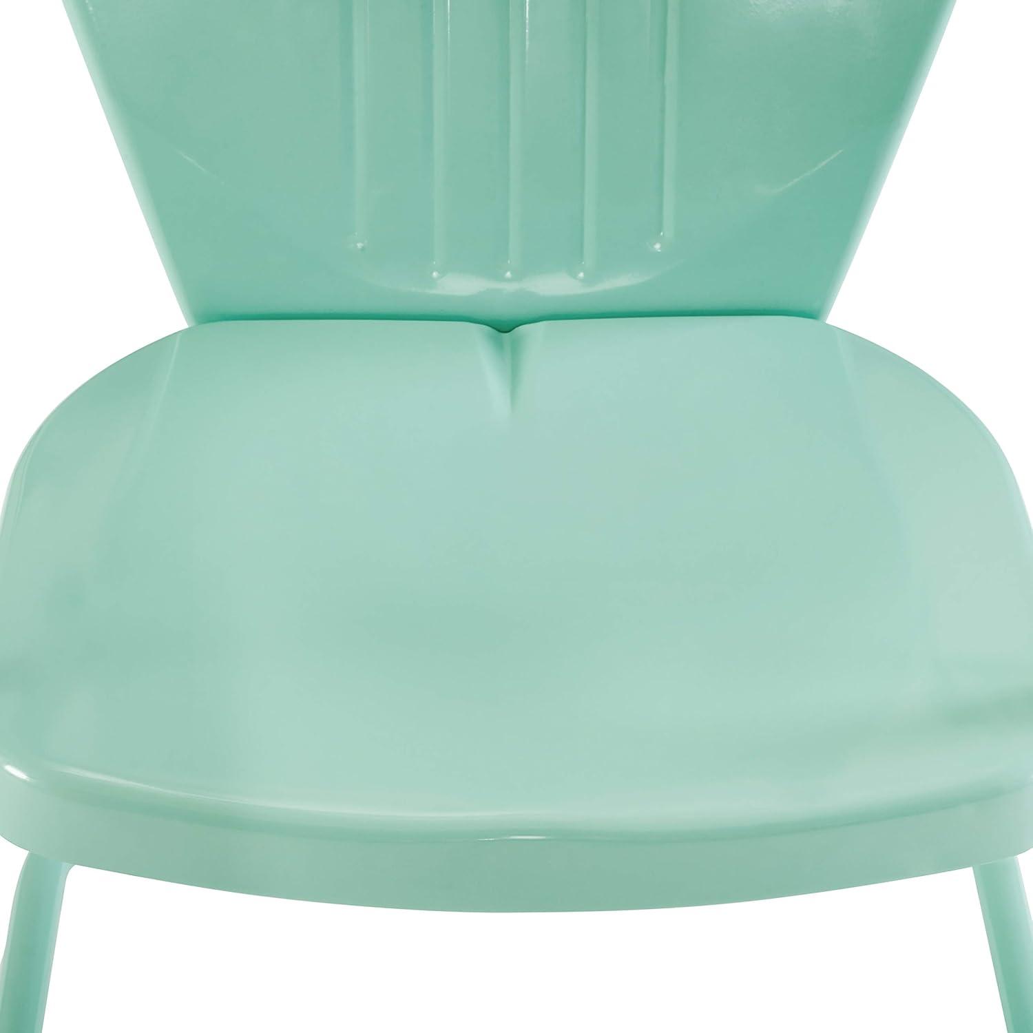 Griffith Aqua Metal Outdoor Lounge Chair