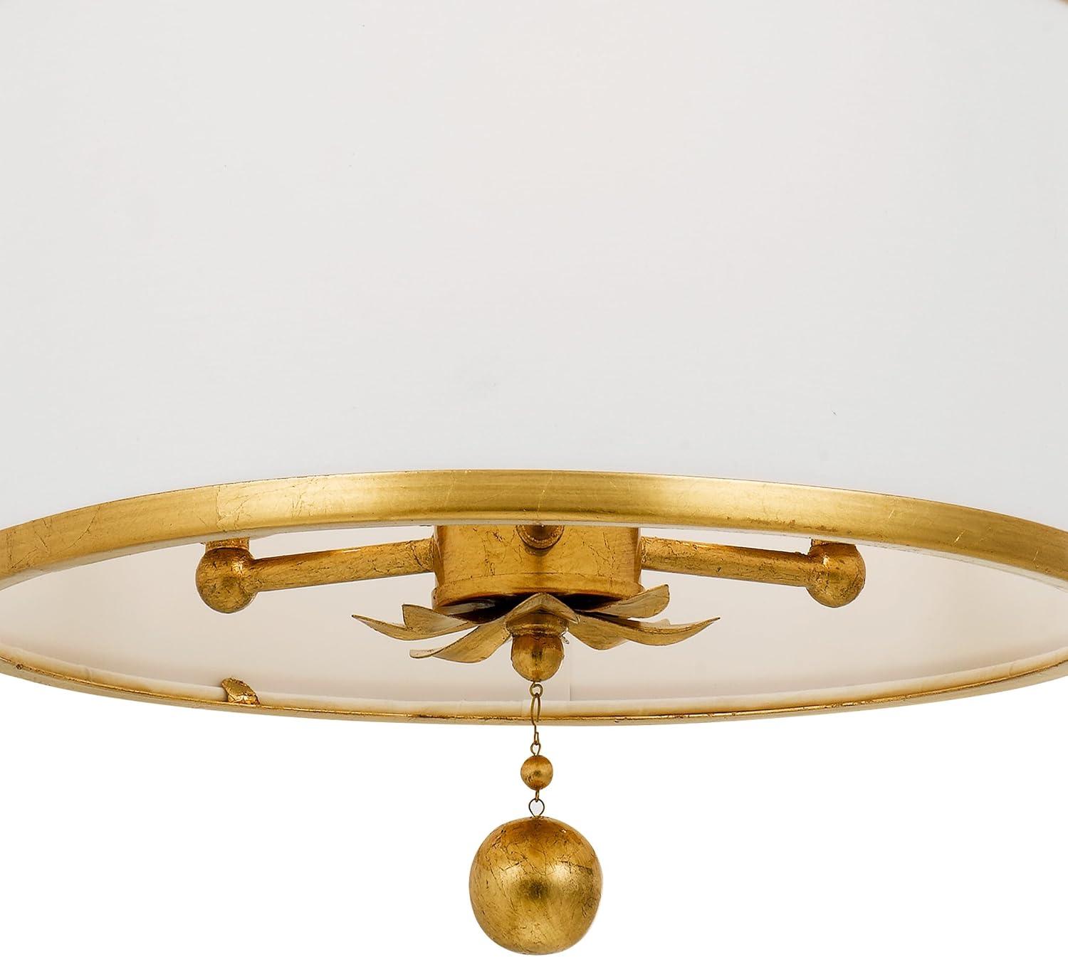Crystorama Lighting Broche 3 - Light Chandelier in  Antique Gold