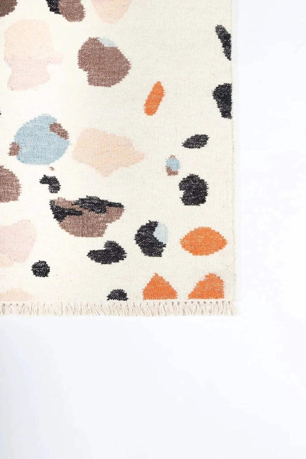 Jem Terri Abstract Handmade Flatweave Wool Area Rug