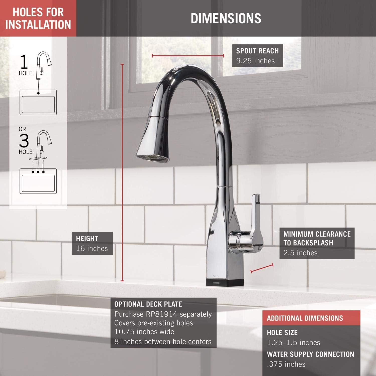 Mateo Pull Down Touch Single Handle Kitchen Faucet with MagnaTite® Docking and Touch2O® Technology