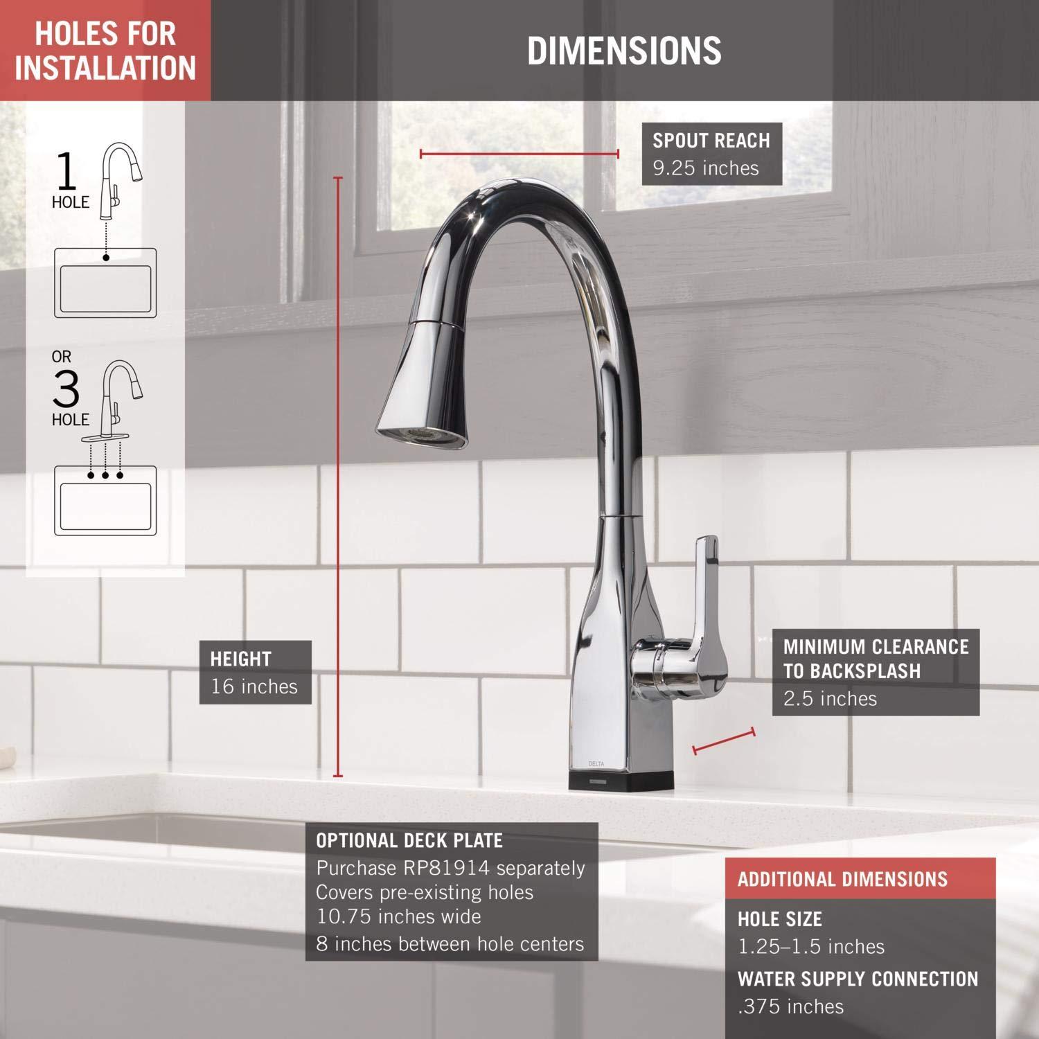 Mateo Pull Down Touch Single Handle Kitchen Faucet with MagnaTite® Docking and Touch2O® Technology